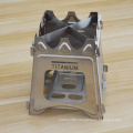 Portable Titanium Wood Burning Square Stove